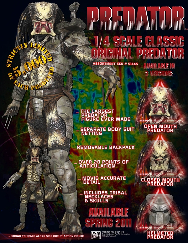 NECA 1/4 PREDATOR ACTION FIGURE: 豆ブログ